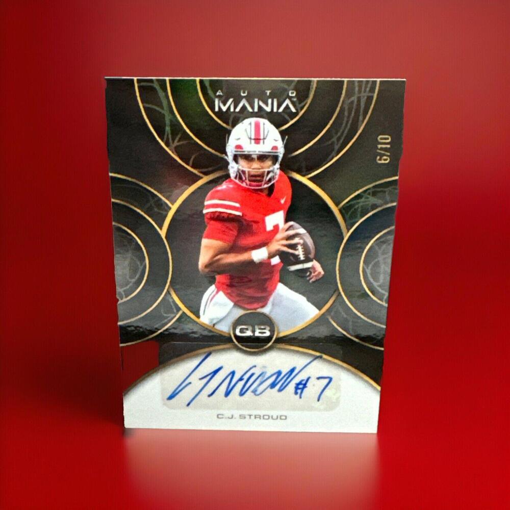 2022 Wildcard Mania Cj Stroud #’d 6/10 Autograph Rookie Ohio State AM-CBF3 Card